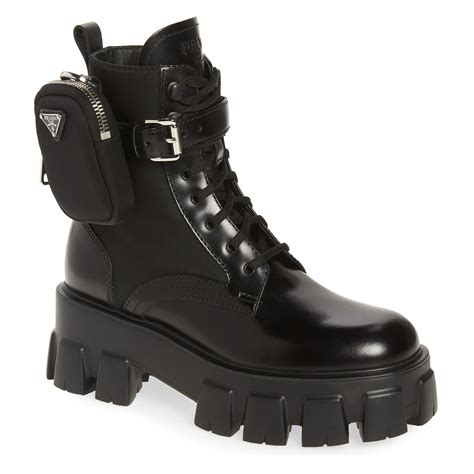 prada mini combat boots|prada combat boots with pouches.